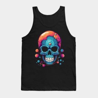 Skull in Space Tank Top